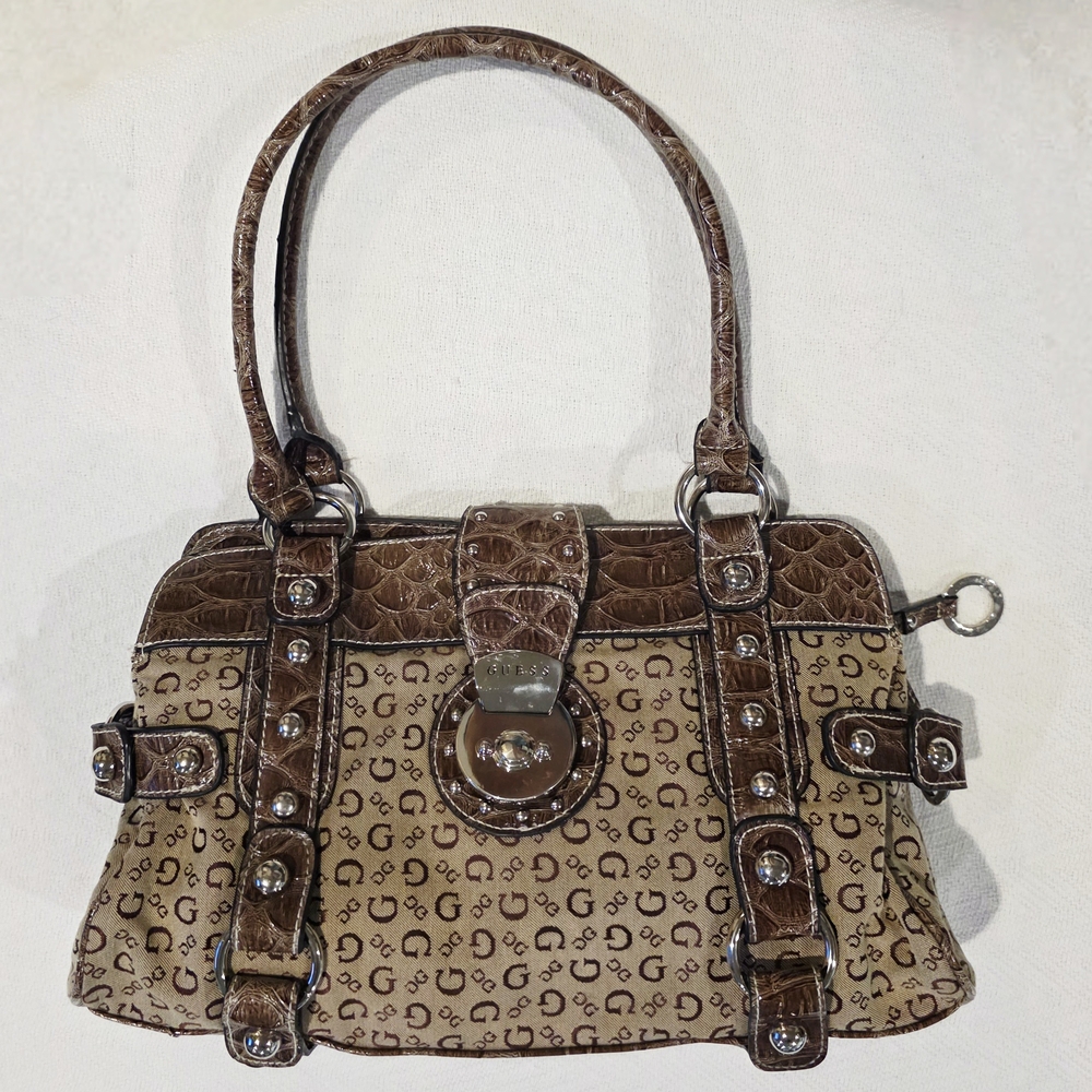 Brown Patterned Women's Handbag